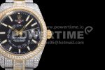 Rolex Replica Watches Skydweller Diamond Black Dial SS/RG TWF A23J 1:1 Fake watches Super Clone Watch - Image 4