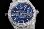 Rolex Replica Watches Diamond Skydweller Blue Dial SS TWF A23J 1:1 Fake watches Super Clone Watch - Image 5