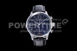 IWC Portuguese Chrono IW371447 ZF 1:1 Best Edition Diamonds Bezel on Black Leather Strap A7750 (Same Thickness as Genuine) Super Clone Watch