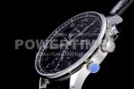 IWC Portuguese Chrono IW371447 ZF 1:1 Best Edition Diamonds Bezel on Black Leather Strap A7750 (Same Thickness as Genuine) Super Clone Watch - Image 6