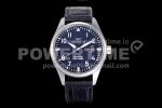 IWC Mark XVII IW326501 MKS 1:1 Best Edition Black Dial on Black Leather Strap MIYOTA 9015 Super Clone Watch V2