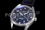IWC Mark XVII IW326501 MKS 1:1 Best Edition Black Dial on Black Leather Strap MIYOTA 9015 Super Clone Watch V2 - Image 4