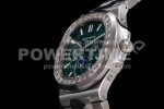Patek Philippe Nautilus 5740 SS GRF Best Edition Green Dial Diamonds Bezel on SS Bracelet A240 Super Clone Watch - Image 6