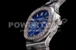 Patek Philippe Nautilus 5740 SS GRF Best Edition Blue Dial Diamonds Bezel on SS Bracelet A240 Super Clone Watch - Image 6