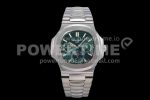 Patek Philippe Nautilus 5740 SS GRF Best Edition Green Dial on SS Bracelet A240 Super Clone Watch