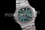 Patek Philippe Nautilus 5740 SS GRF Best Edition Green Dial on SS Bracelet A240 Super Clone Watch - Image 2