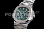 Patek Philippe Nautilus 5740 SS GRF Best Edition Green Dial on SS Bracelet A240 Super Clone Watch - Image 3
