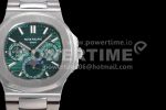 Patek Philippe Nautilus 5740 SS GRF Best Edition Green Dial on SS Bracelet A240 Super Clone Watch - Image 4