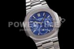 Patek Philippe Nautilus 5740 SS GRF Best Edition Blue Dial on SS Bracelet A240 Super Clone Watch - Image 2