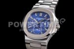 Patek Philippe Nautilus 5740 SS GRF Best Edition Blue Dial on SS Bracelet A240 Super Clone Watch - Image 3