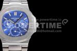 Patek Philippe Nautilus 5740 SS GRF Best Edition Blue Dial on SS Bracelet A240 Super Clone Watch - Image 4