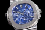 Patek Philippe Nautilus 5740 SS GRF Best Edition Blue Dial on SS Bracelet A240 Super Clone Watch - Image 5
