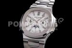 Patek Philippe Nautilus 5740 SS GRF Best Edition White Dial on SS Bracelet A240 Super Clone Watch - Image 3