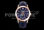 Patek Philippe PP0409F – Annual Cal. Moonphase 5396 RG/LE Blue/Dia GRF MY9015 Super Clone Watch