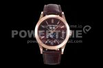 Patek Philippe PP0409C – Annual Cal. Moonphase 5396 RG/LE Brn/Stk GRF MY9015 Super Clone Watch