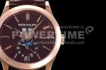 Patek Philippe PP0409C – Annual Cal. Moonphase 5396 RG/LE Brn/Stk GRF MY9015 Super Clone Watch - Image 4