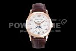 Patek Philippe PP0409B – Annual Cal. Moonphase 5396 RG/LE Wht/Num GRF MY9015 Super Clone Watch
