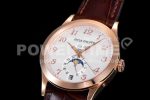 Patek Philippe PP0409B – Annual Cal. Moonphase 5396 RG/LE Wht/Num GRF MY9015 Super Clone Watch - Image 3