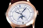 Patek Philippe PP0409A – Annual Cal. Moonphase 5396 RG/LE Wht/Blue GRF MY9015 Super Clone Watch - Image 5