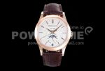 Patek Philippe PP0409D – Annual Cal. Moonphase 5396 RG/LE Wht/Stk GRF MY9015 Super Clone Watch