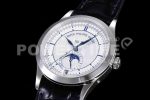 Patek Philippe Complications 5396G KMF Vintage White Dial on Black Leather Strap A324 Super Clone Watch - Image 2