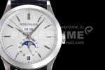Patek Philippe PP0408C – Annual Cal. Moonphase 5396 SS/LE Wht/Stk GRF MY9015 Super Clone Watch - Image 4
