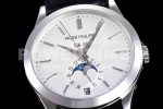 Patek Philippe PP0408C – Annual Cal. Moonphase 5396 SS/LE Wht/Stk GRF MY9015 Super Clone Watch - Image 5