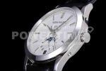 Patek Philippe PP0408C – Annual Cal. Moonphase 5396 SS/LE Wht/Stk GRF MY9015 Super Clone Watch - Image 6