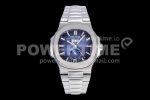 Patek Philippe Nautilus 5726 Complicated SS GRF 1:1 Best Edition Blue Textured Dial on SS Bracelet A324 Super Clone Watch V3