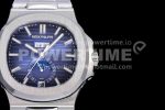 Patek Philippe Nautilus 5726 Complicated SS GRF 1:1 Best Edition Blue Textured Dial on SS Bracelet A324 Super Clone Watch V3 - Image 4