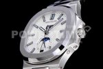 Patek Philippe Nautilus 5726 Complicated SS GRF 1:1 Best Edition White Textured Dial on SS Bracelet A324 Super Clone Watch V3 - Image 6