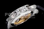 Patek Philippe Nautilus 5726 Complicated SS GRF 1:1 Best Edition White Textured Dial on Black Rubber Strap A324 Super Clone Watch - Image 7