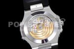 Patek Philippe Nautilus 5726 Complicated SS GRF 1:1 Best Edition White Textured Dial on Black Rubber Strap A324 Super Clone Watch - Image 8