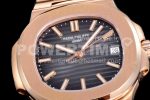 Patek Philippe Nautilus 5711/1R PPF 1:1 Best Edition Brown Textured Dial on RG Bracelet 324CS Super Clone Watch - Image 5