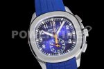 Patek Philippe Aquanaut 5968 SS OMF Best Edition Blue Dial on Blue Rubber Strap A520 Super Clone Watch - Image 2