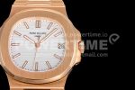 Patek Philippe Nautilus 5711/1R PPF 1:1 Best Edition White Textured Dial on RG Bracelet 324CS Super Clone Watch - Image 4