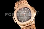 Patek Philippe Nautilus 5711/1R PPF 1:1 Best Edition Brown Textured Dial on RG Bracelet 324CS Super Clone Watch - Image 2