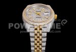 Rolex DateJust 41mm Jumbo SS/YG TWF Full Paved Diamonds Dial and Jubilee Bracelet Super Clone Watch - Image 8