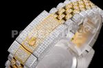 Rolex DateJust 41mm Jumbo SS/YG TWF Full Paved Diamonds Dial and Jubilee Bracelet Super Clone Watch - Image 13