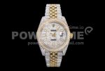 Rolex DateJust 41mm Jumbo SS/YG TWF Full Paved Diamonds Dial and Jubilee Bracelet Super Clone Watch