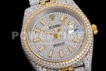 Rolex DateJust 41mm Jumbo SS/YG TWF Full Paved Diamonds Dial and Jubilee Bracelet Super Clone Watch - Image 5