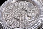 Rolex DateJust 41mm Jumbo SS TWF Full Paved Diamonds Dial and Jubilee Bracelet Super Clone Watch - Image 7