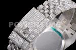Rolex DateJust 41mm White Diamond Bezel SS TWF Best Edition Gray Dial Green Roman Markers SS Jubilee Bracelet Super Clone Watch - Image 11