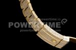 Rolex DateJust 41mm Jumbo YG TWF Roman Scale Full Paved Diamonds Dial and Bracelet Super Clone Watch - Image 13