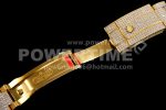 Rolex DateJust 41mm Jumbo YG TWF Roman Scale Full Paved Diamonds Dial and Bracelet Super Clone Watch - Image 14