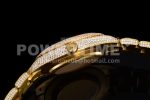 Rolex DateJust 41mm Jumbo YG TWF Roman Scale Full Paved Diamonds Dial and Bracelet Super Clone Watch - Image 10