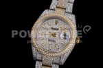 Rolex DateJust 41mm Jumbo SS/YG TWF Full Paved Diamonds Dial and Bracelet Super Clone Watch - Image 4