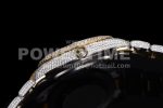 Rolex DateJust 41mm Jumbo SS/YG TWF Roman Scale Full Paved Diamonds Dial and Bracelet Super Clone Watch - Image 10