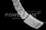 Rolex DateJust 41mm Jumbo SS TWF Roman Scale Full Paved Diamonds Dial and Bracelet Super Clone Watch - Image 14
