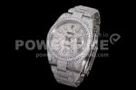 Rolex DateJust 41mm Jumbo SS TWF Full Paved Diamonds Dial and Bracelet Super Clone Watch - Image 2